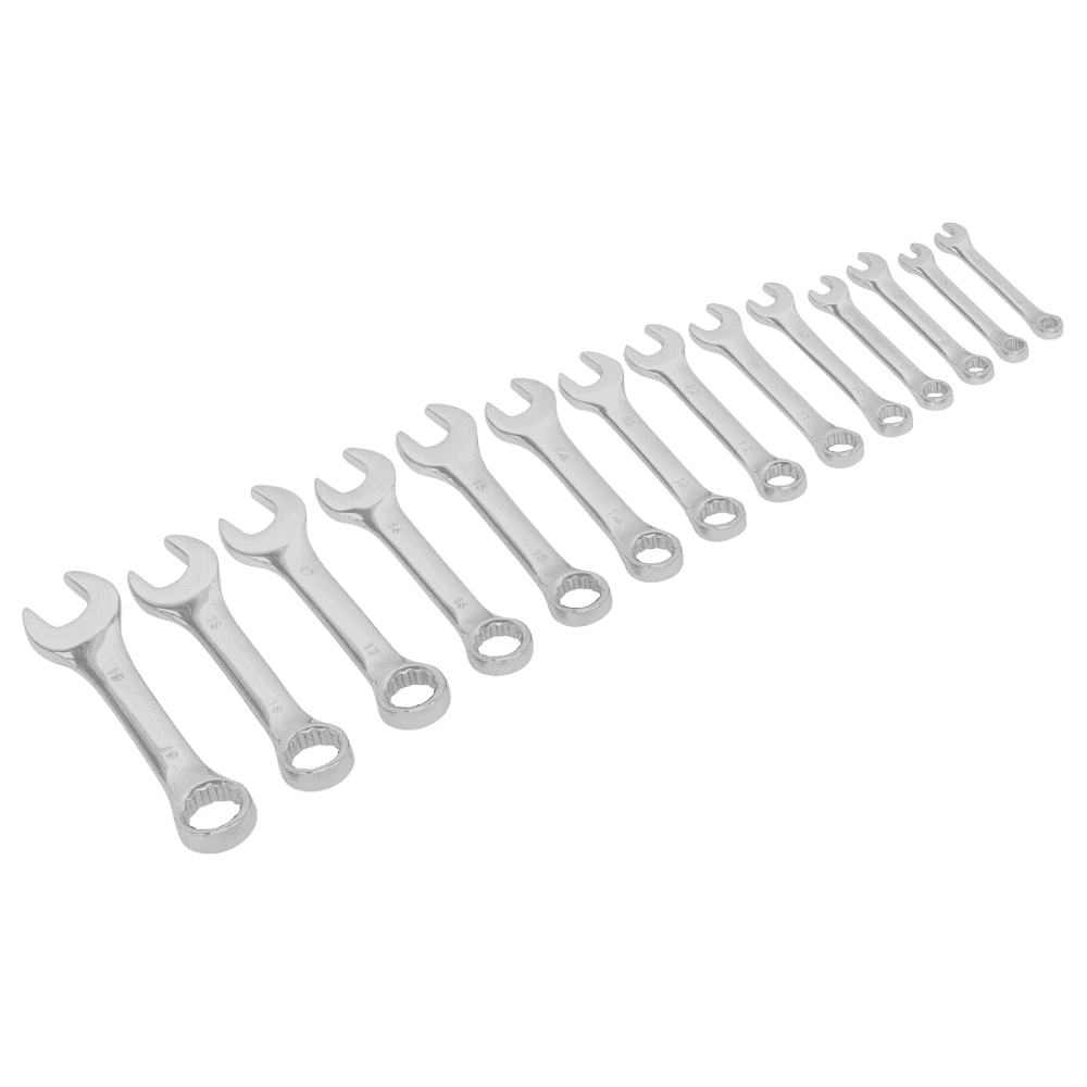 Sealey Siegen Stubby Combination Spanner Set 14pc Model No- S01232