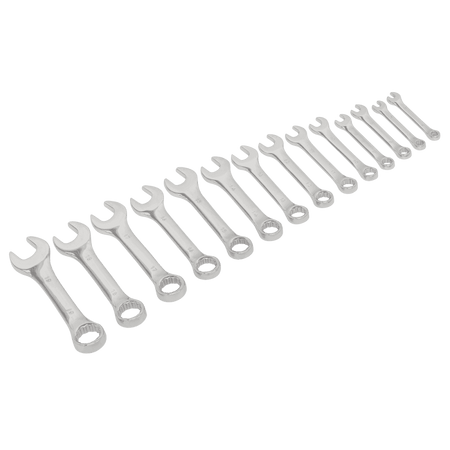 Sealey Siegen Stubby Combination Spanner Set 14pc Model No- S01232