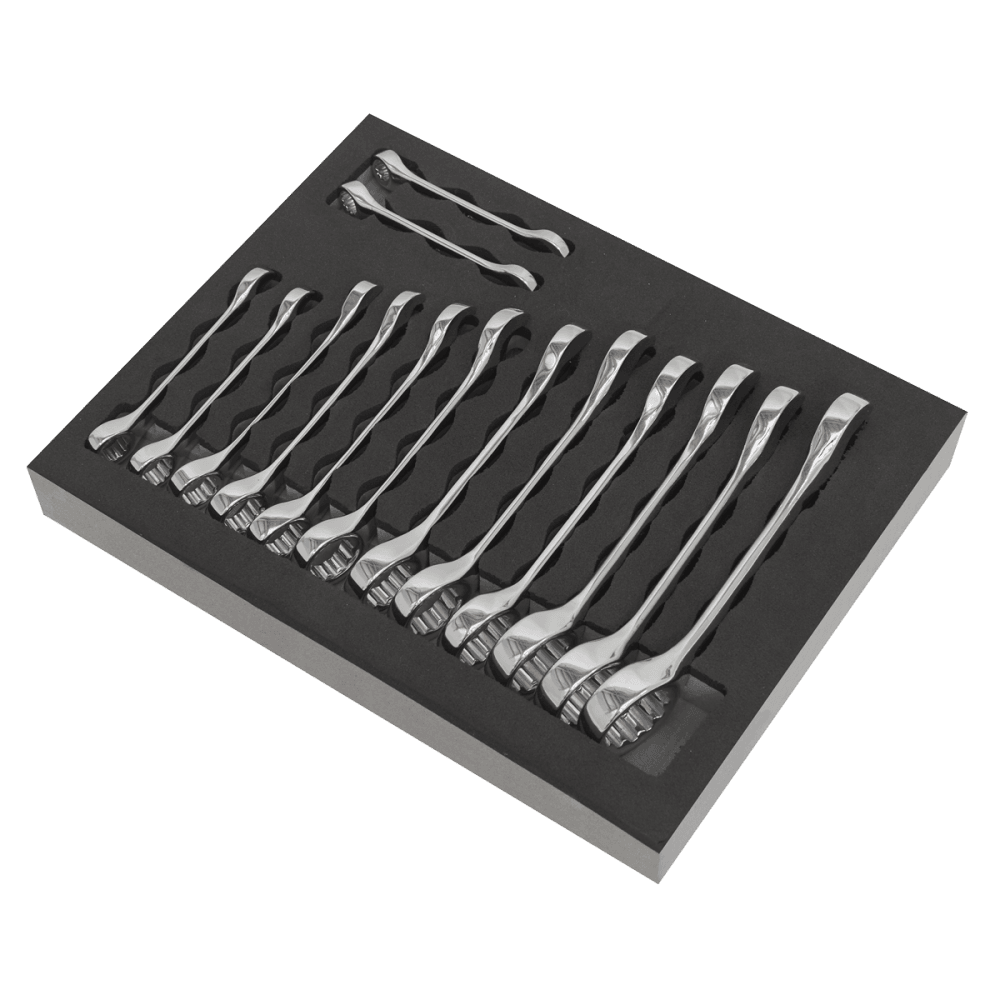 Sealey Siegen Stubby Combination Spanner Set 14pc Model No- S01232