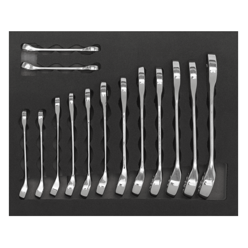 Sealey Siegen Stubby Combination Spanner Set 14pc Model No- S01232