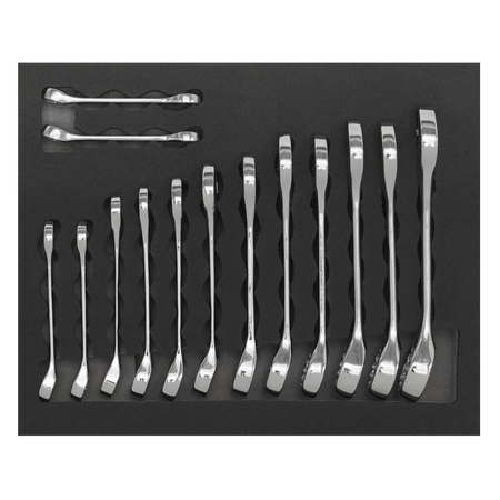 Sealey Siegen Stubby Combination Spanner Set 14pc Model No- S01232