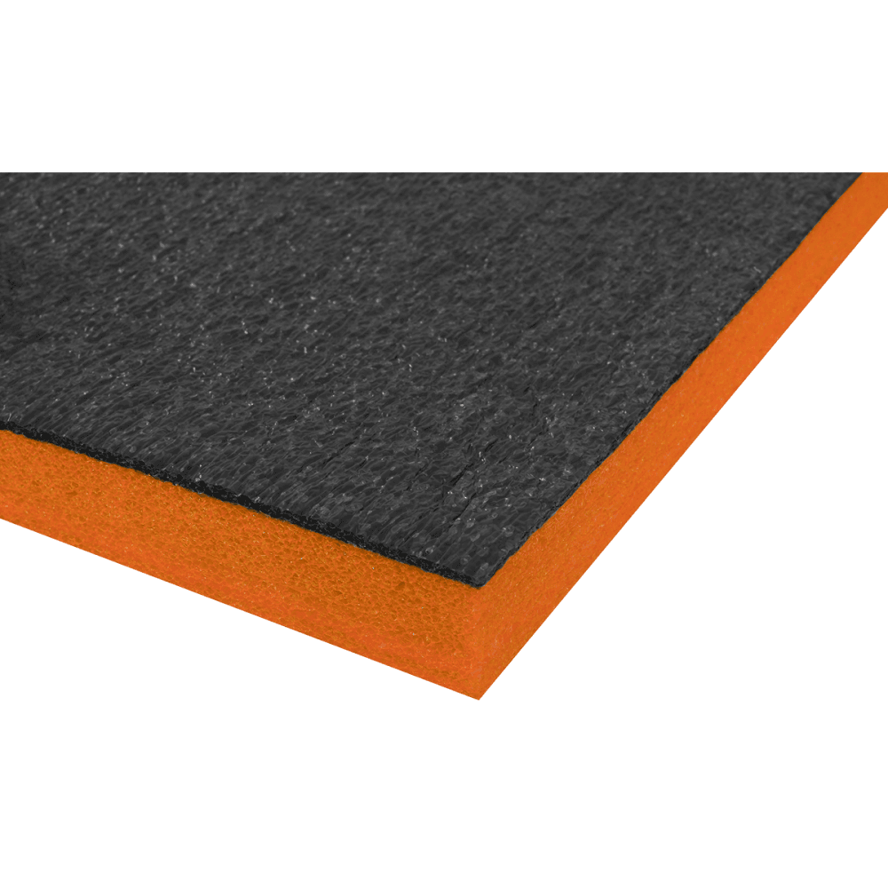 Sealey Easy Peel Shadow FoamÃ‡Ãº Orange/Black 1200 x 550 x 30mm Model No- SF30OR