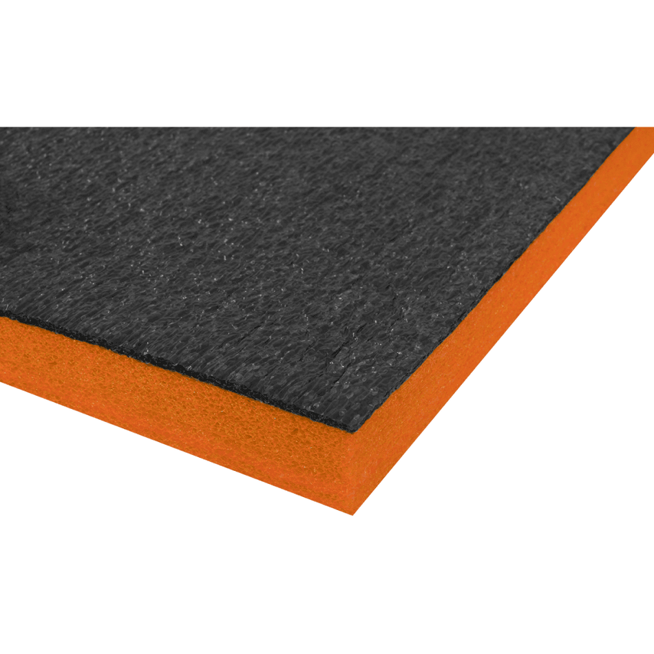 Sealey Easy Peel Shadow Foam® 1200 x 550 x 30mm - Orange/Black Model No- SF30OR