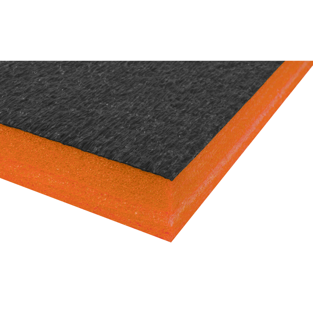 Sealey Easy Peel Shadow Foam® 1200 x 550 x 50mm - Orange/Black Model No- SF50OR