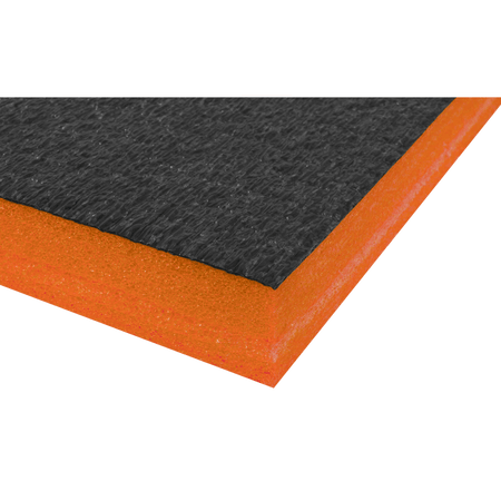 Sealey Easy Peel Shadow Foam® 1200 x 550 x 50mm - Orange/Black Model No- SF50OR