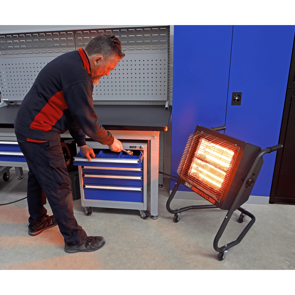Sealey Infrared Halogen Heater 1.4/2.8kW 230V Model No- IR15