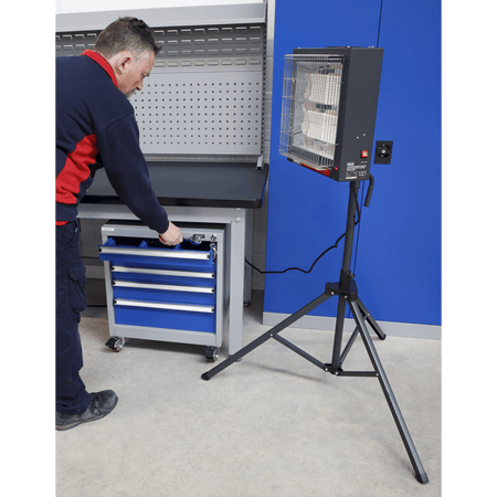 Sealey Ceramic Heater with Telescopic Tripod Stand 1.4/2.8kW 230V Model No- CH30S