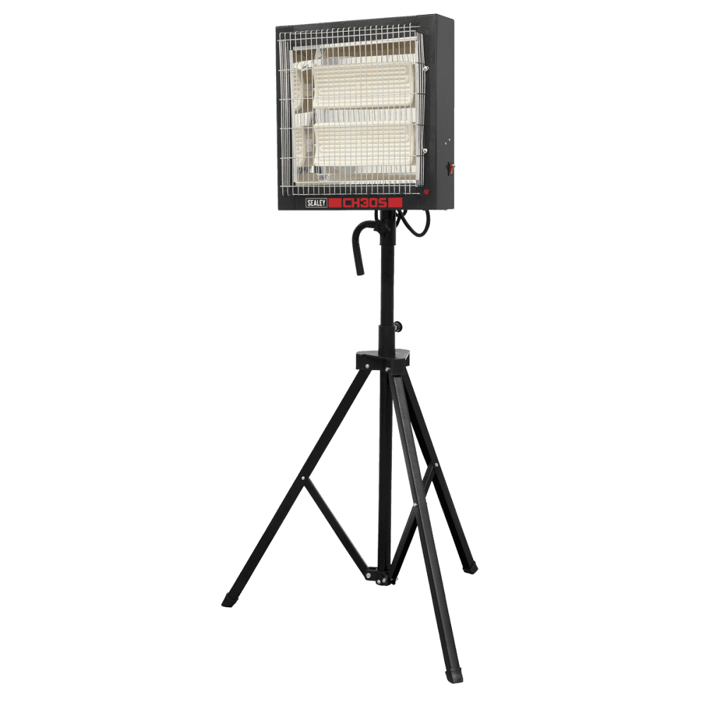 Sealey Ceramic Heater with Telescopic Tripod Stand 1.4/2.8kW 230V Model No- CH30S