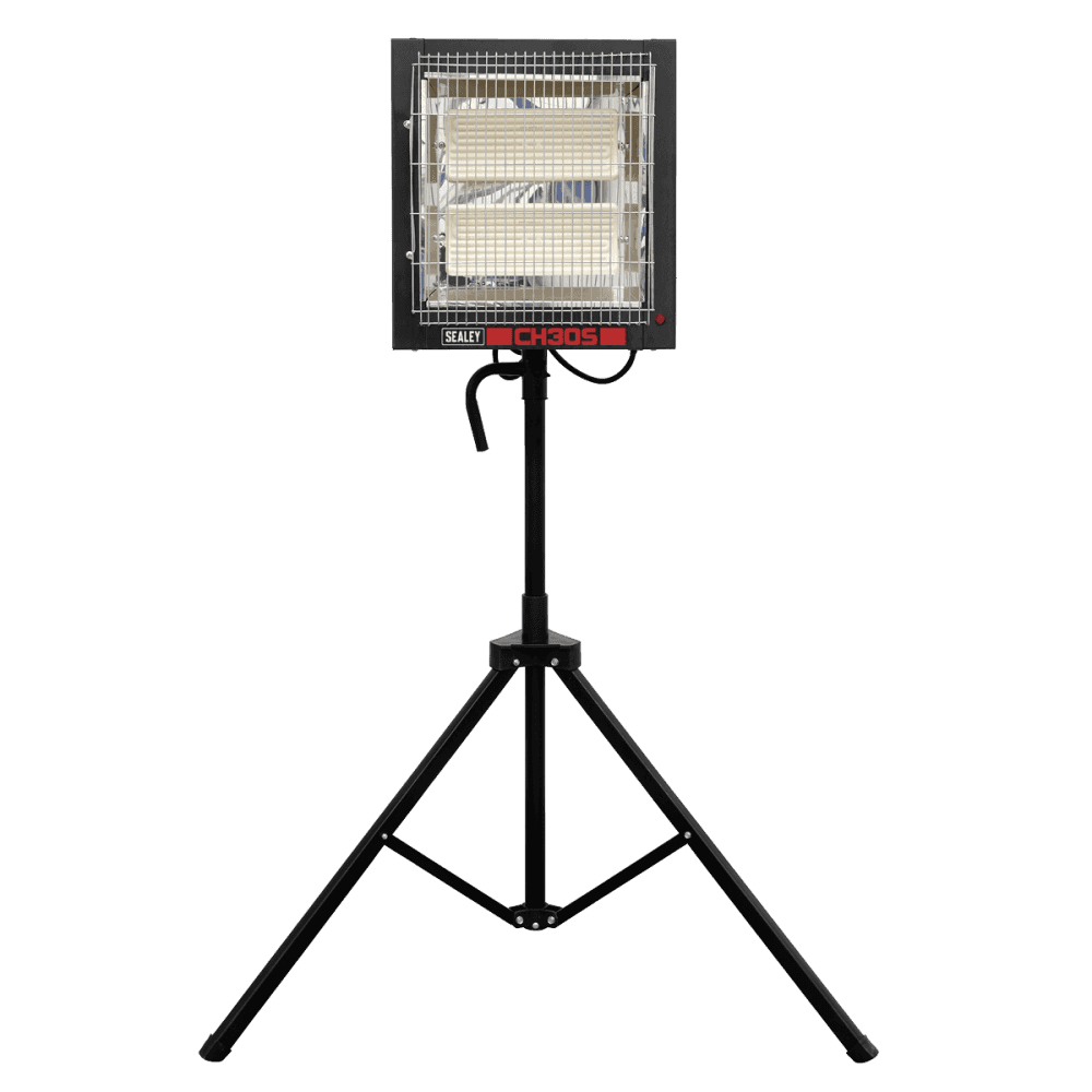 Sealey Ceramic Heater with Telescopic Tripod Stand 1.4/2.8kW 230V Model No- CH30S