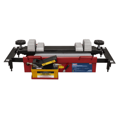 Sealey Air Jacking Beam 2tonne with Arm Extenders & Flat Roller Supports Model No- SJBEX200A