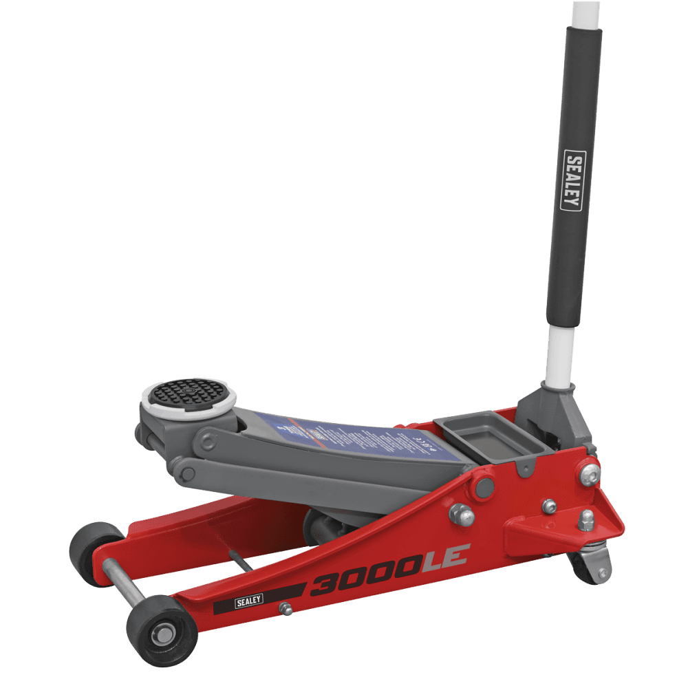 Sealey Trolley Jack 3tonne Low Entry Rocket Lift Red Model No- 3000LE