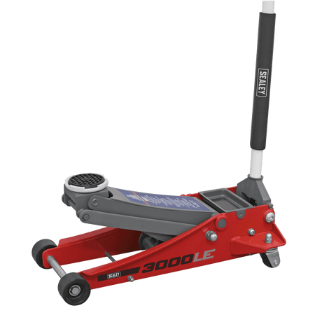 Sealey Trolley Jack 3tonne Low Entry Rocket Lift Red Model No- 3000LE