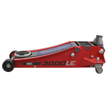 Sealey Trolley Jack 3tonne Low Entry Rocket Lift Red Model No- 3000LE