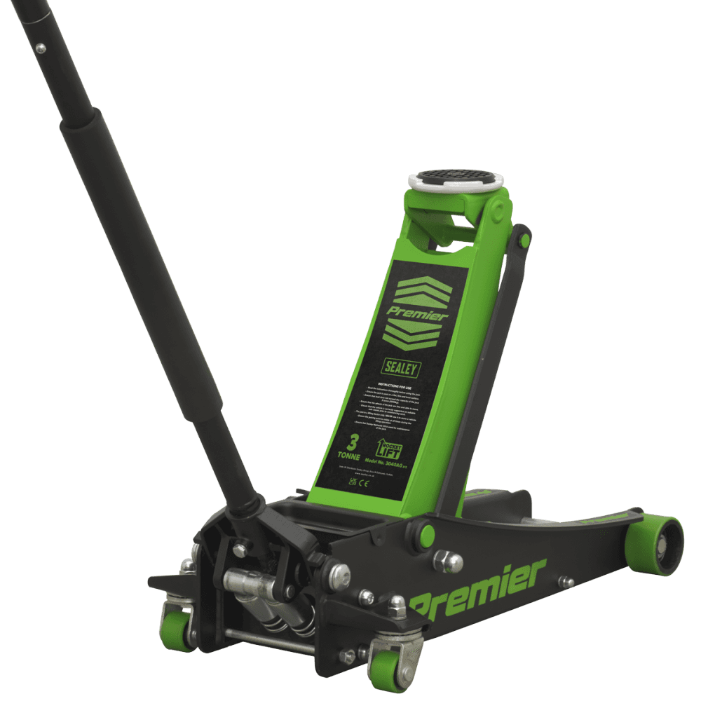 Sealey Trolley Jack 3t & Axle Stands (Pair) 3t per Stand Combo Model No- 3040AGCOMBO1