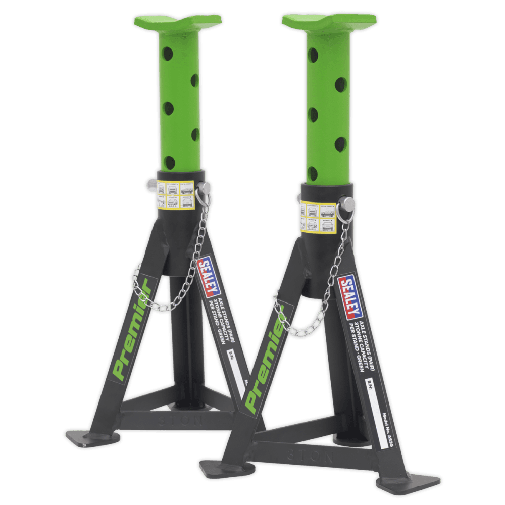 Sealey Trolley Jack 3t & Axle Stands (Pair) 3t per Stand Combo Model No- 3040AGCOMBO1