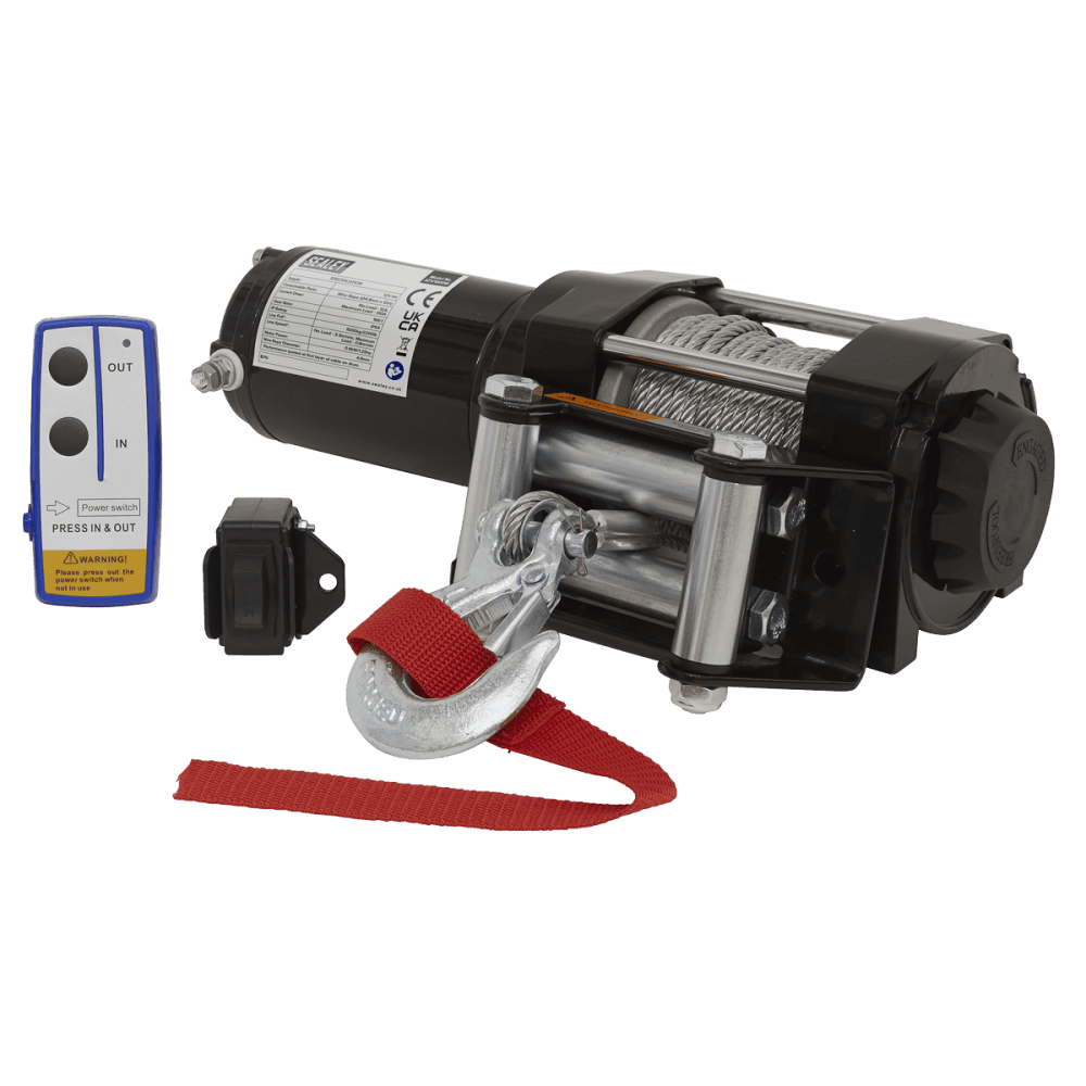 Sealey ATV Winch 1000kg Line Pull 12V Model No- ATV1000W