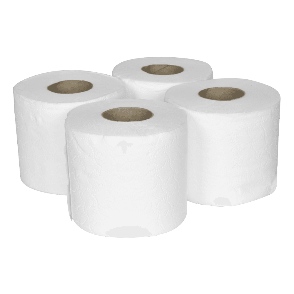 Sealey Plain White Toilet Roll - Pack of 4 x 10 (40 Rolls) Model No- TOL40