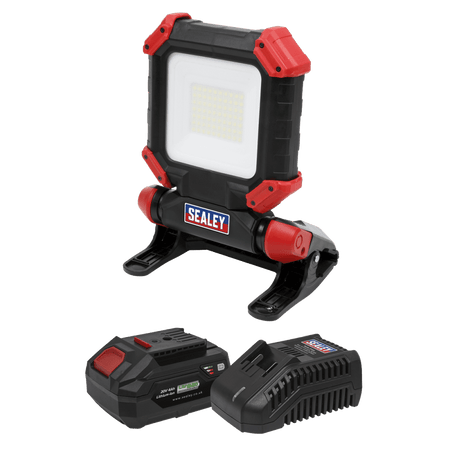 Sealey 20V Cordless SMD LED 1800lm Work Light 4Ah Model No- CP20VCLKIT1