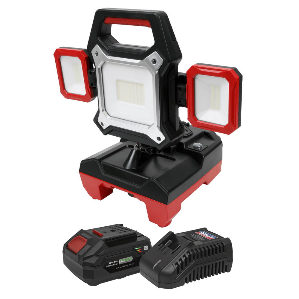 Sealey Cordless 20V 4Ah Work Light Kit SMD LED 4000lm Model No- CP20VWLKIT1