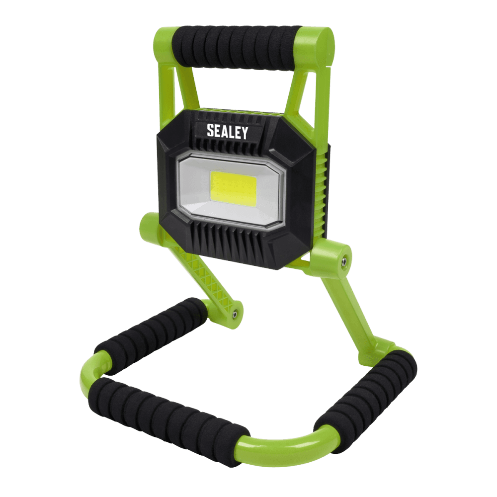 Sealey Rechargeable Portable Fold Flat Floodlight 10W COB LED Lithium-ion Model No- LEDFL10W