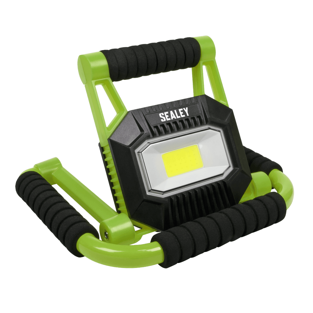 Sealey Rechargeable Portable Fold Flat Floodlight 10W COB LED Lithium-ion Model No- LEDFL10W