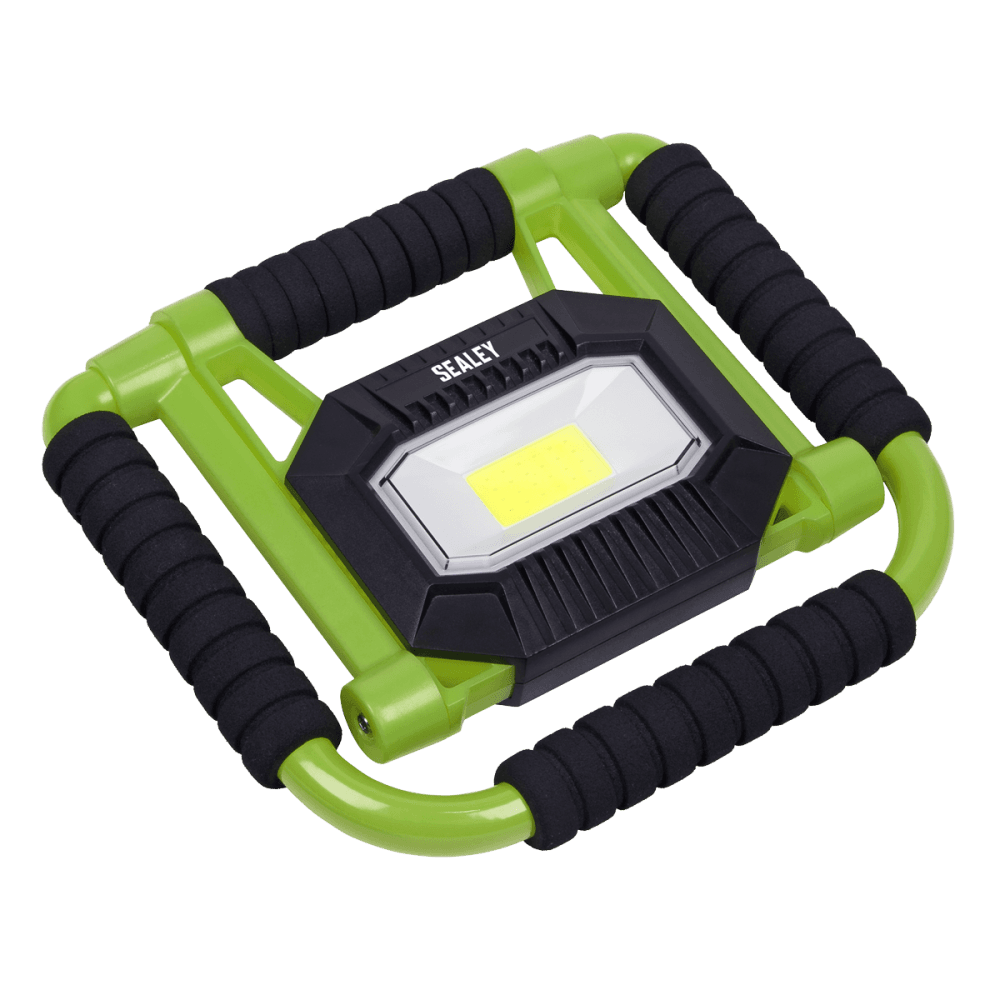 Sealey Rechargeable Portable Fold Flat Floodlight 10W COB LED Lithium-ion Model No- LEDFL10W