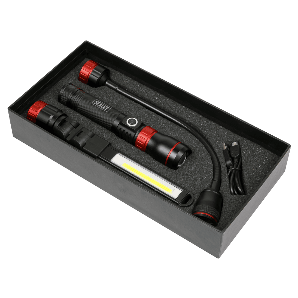 Sealey Interchangeable 3-In-1 COB LED Inspection Light Rechargeable Model No- LED0131R