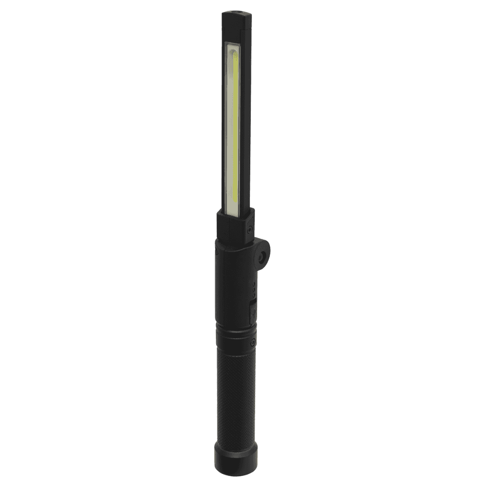 Sealey Rechargeable Aluminium Folding Pocket Light 2 COB & 1 SMD LED Model No- LED02G