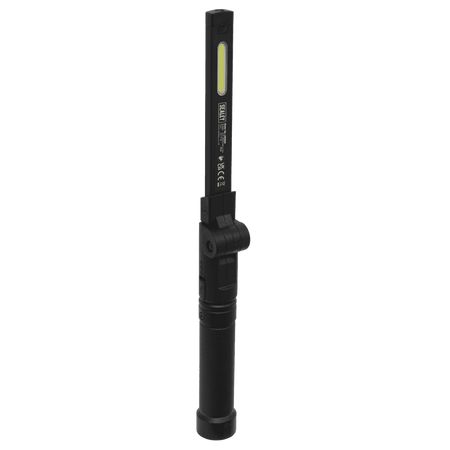 Sealey Rechargeable Aluminium Folding Pocket Light 2 COB & 1 SMD LED Model No- LED02G