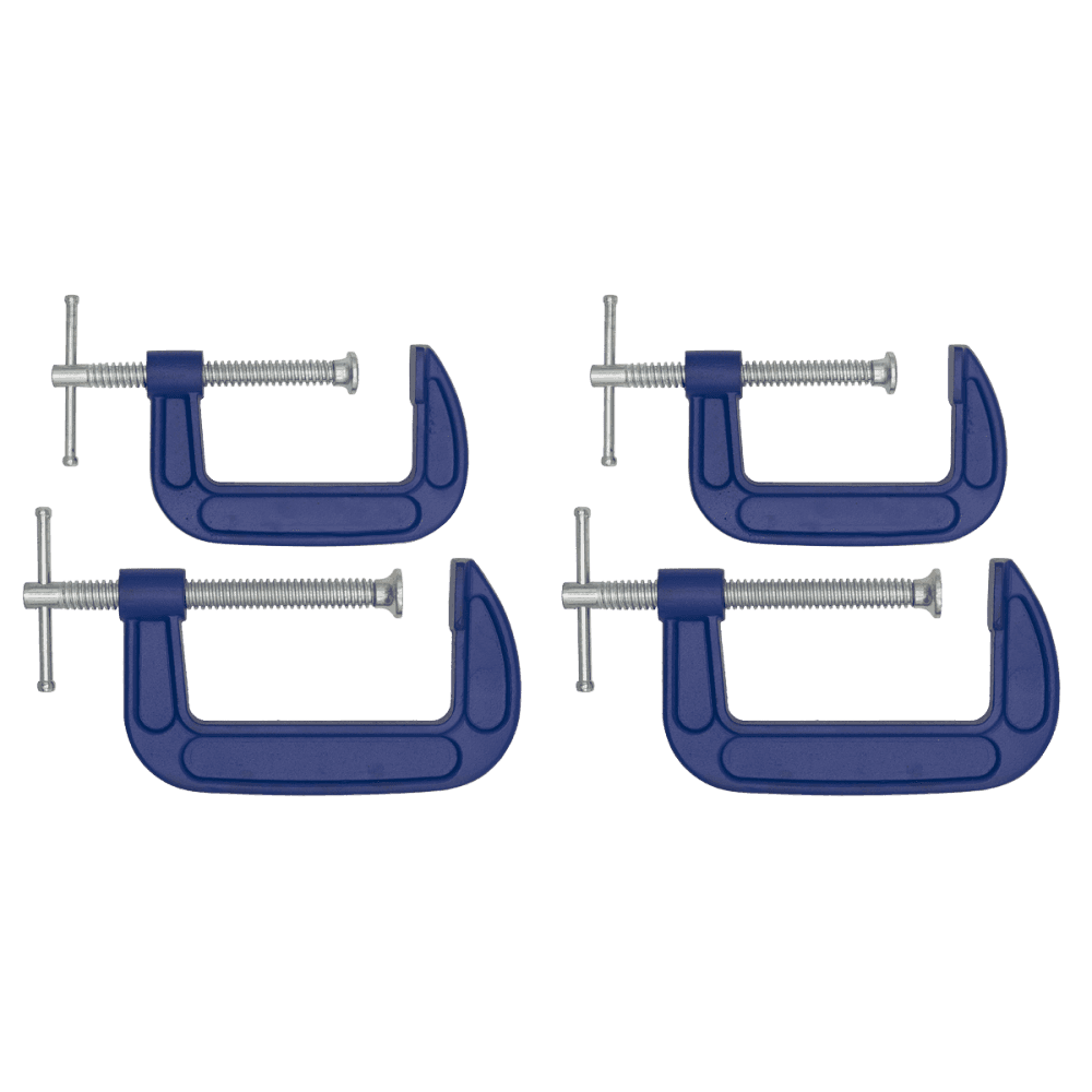 Sealey G-Clamp Set 4pc - 75mm & 100mm Model No- AK6003SET