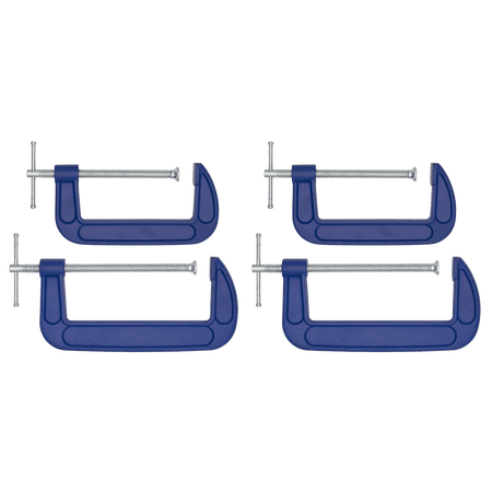 Sealey G-Clamp Set 4pc - 150mm & 200mm Model No- AK6006SET