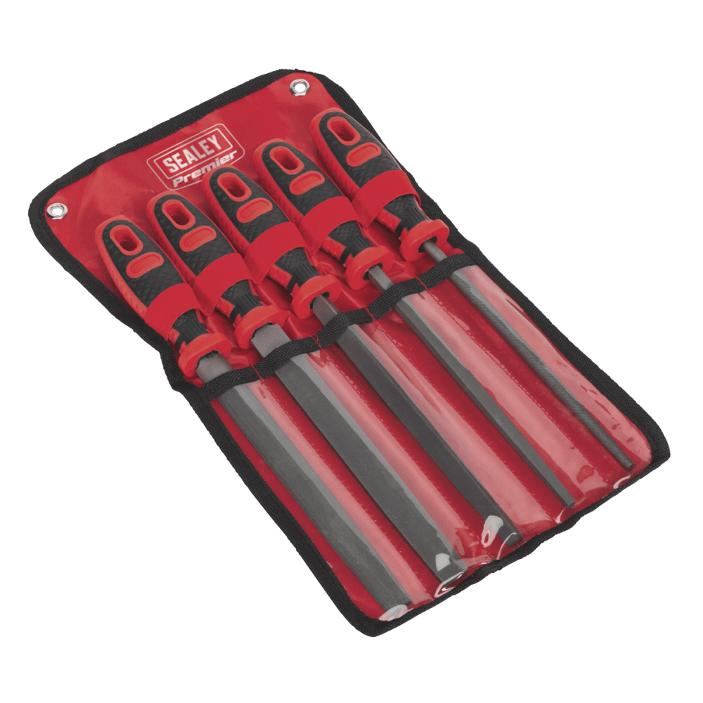 Sealey Smooth Cut Engineer?s File Set 5pc 200mm Model No- AK586