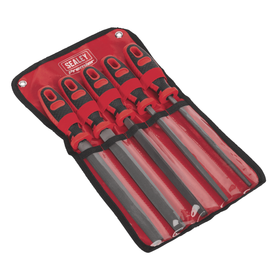 Sealey Smooth Cut Engineer?s File Set 5pc 200mm Model No- AK586