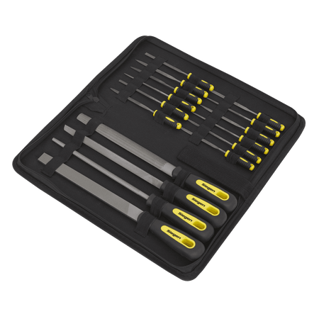 Sealey File Set 16pc Engineer's & Needle Model No- S05781