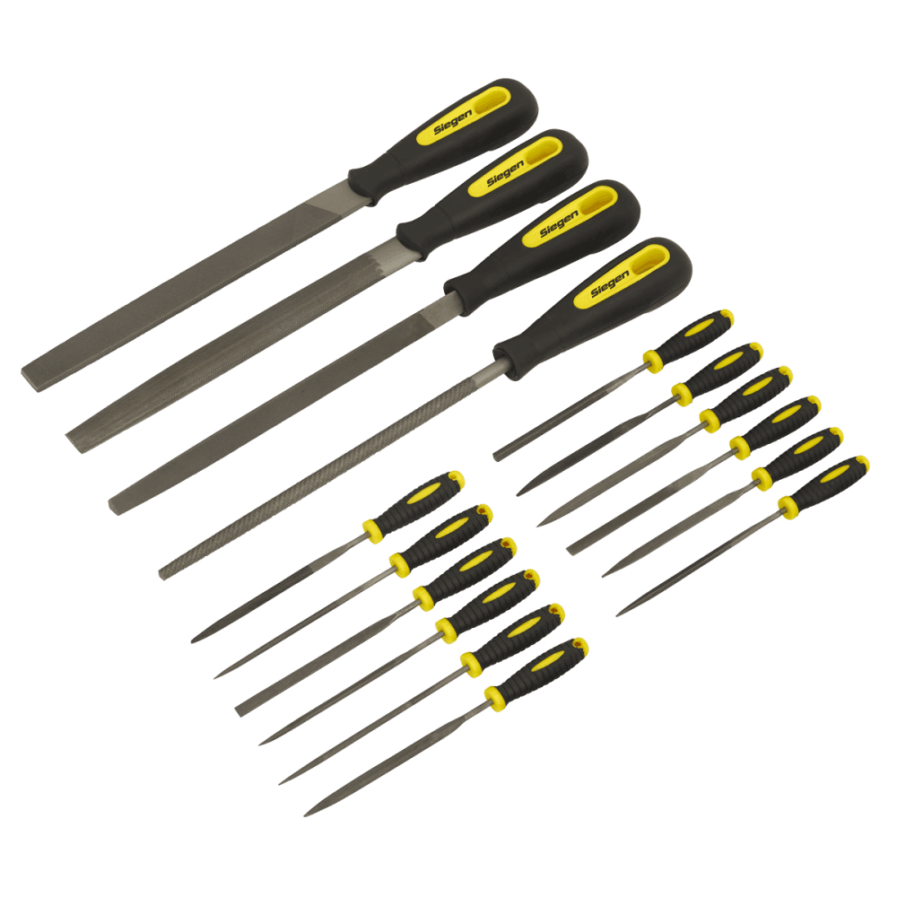 Sealey File Set 16pc Engineer's & Needle Model No- S05781