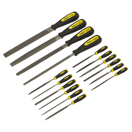 Sealey File Set 16pc Engineer's & Needle Model No- S05781