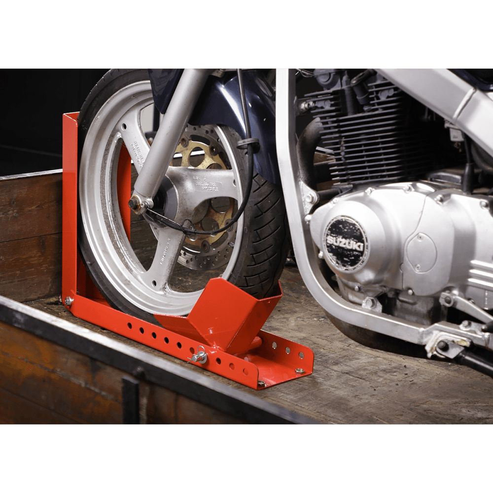 Sealey Motorcycle Roll-in Wheel Clamp - Bolt Down Model No- WCR02