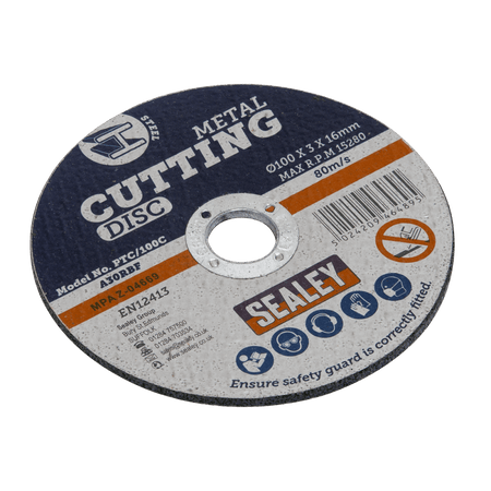 Sealey Cutting Disc 100 x 3mm 16mm Bore Model No-PTC/100C