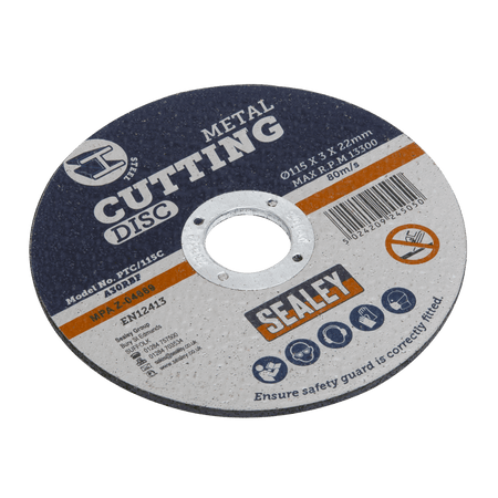 Sealey Cutting Disc 115 x 3mm 22mm Bore Model No-PTC/115C