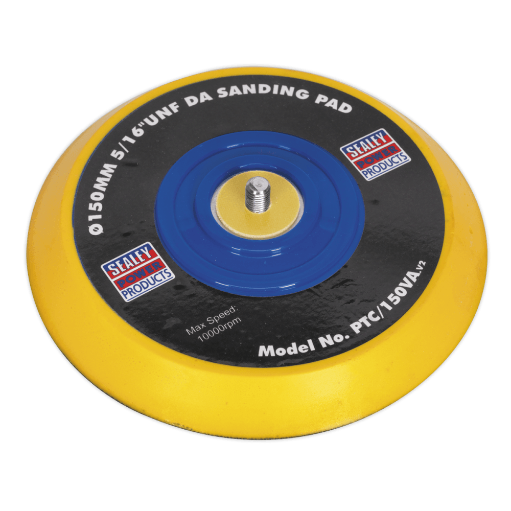 Sealey DA Backing Pad for Hook & Loop Discs 145mm 5/16"UNF Model No-PTC/150VA