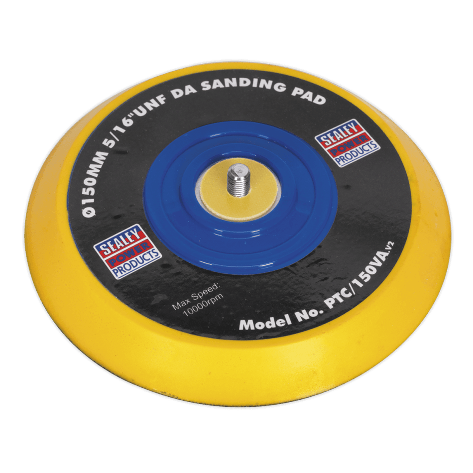 Sealey DA Backing Pad for Hook & Loop Discs 145mm 5/16"UNF Model No-PTC/150VA