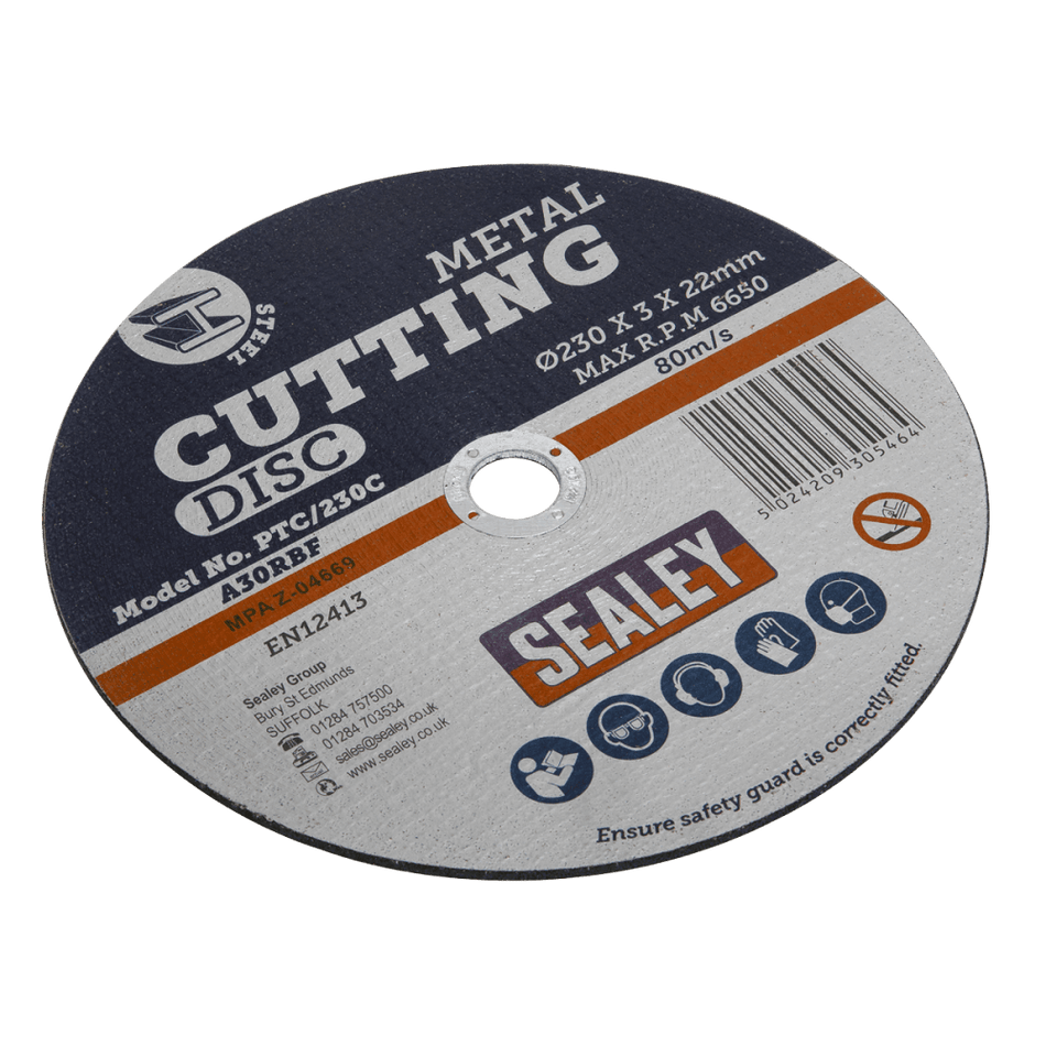 Sealey Cutting Disc 230 x 3mm 22mm Bore Model No-PTC/230C
