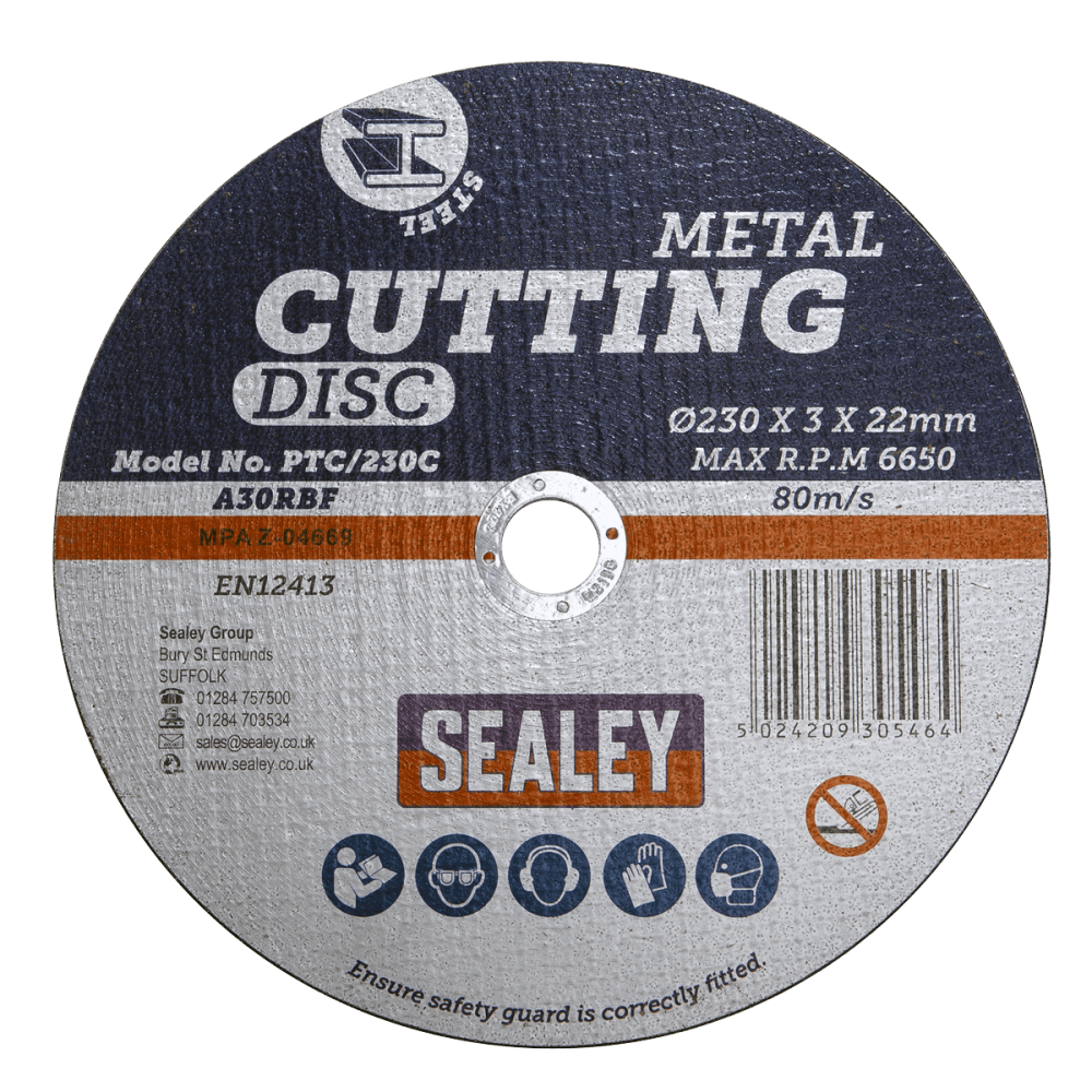 Sealey Cutting Disc 230 x 3mm 22mm Bore Model No-PTC/230C
