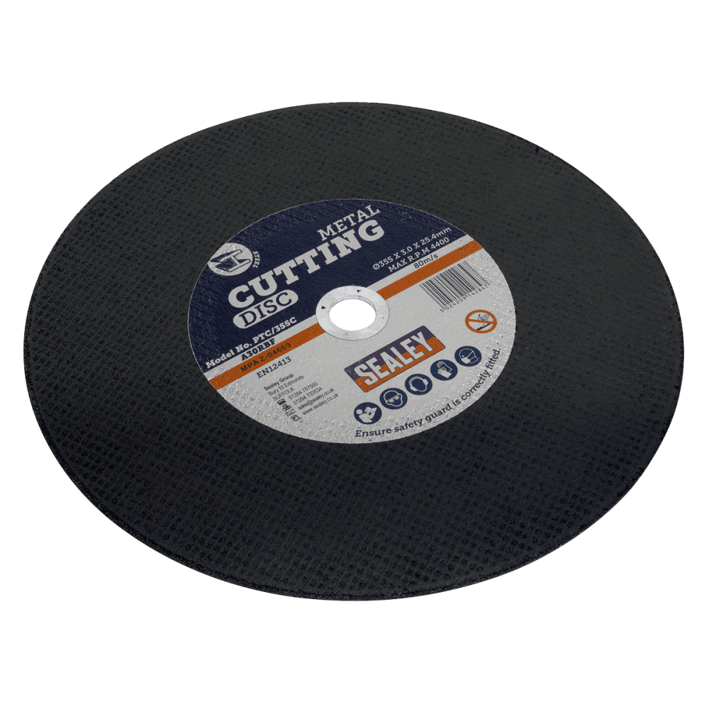 Sealey Cutting Disc 355 x 2.8mm 25.4mm Bore Model No-PTC/355C