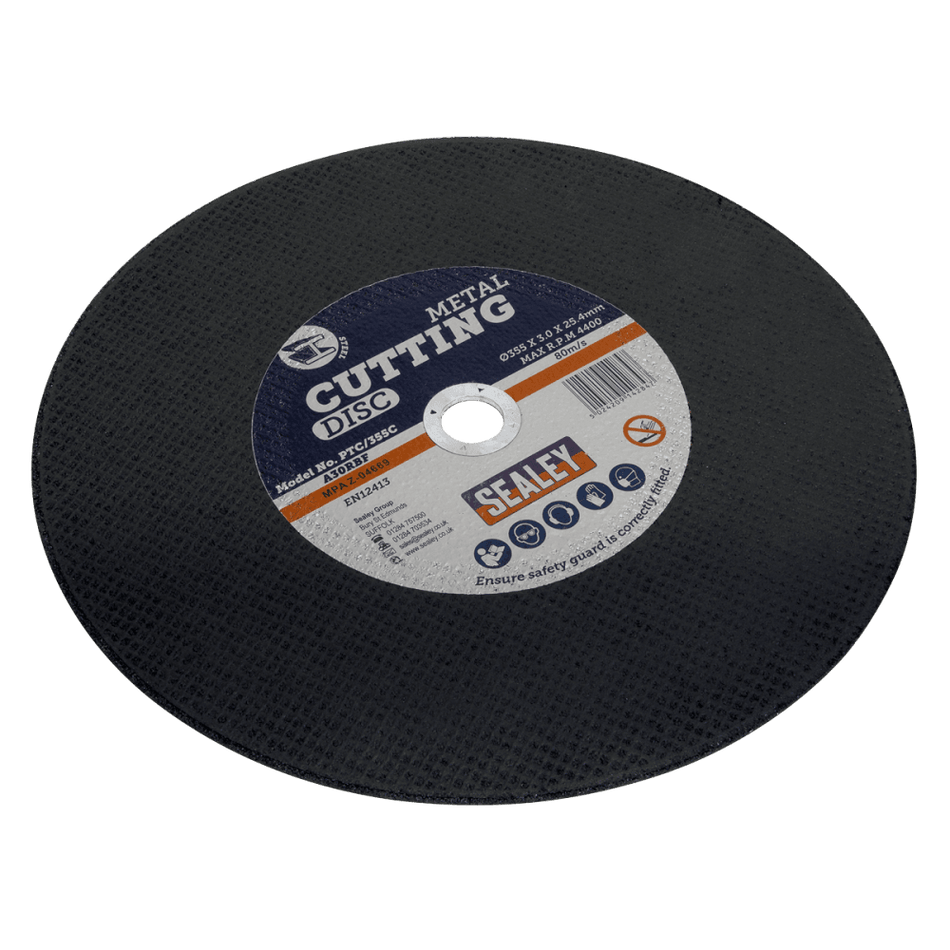 Sealey Cutting Disc 355 x 2.8mm 25.4mm Bore Model No-PTC/355C