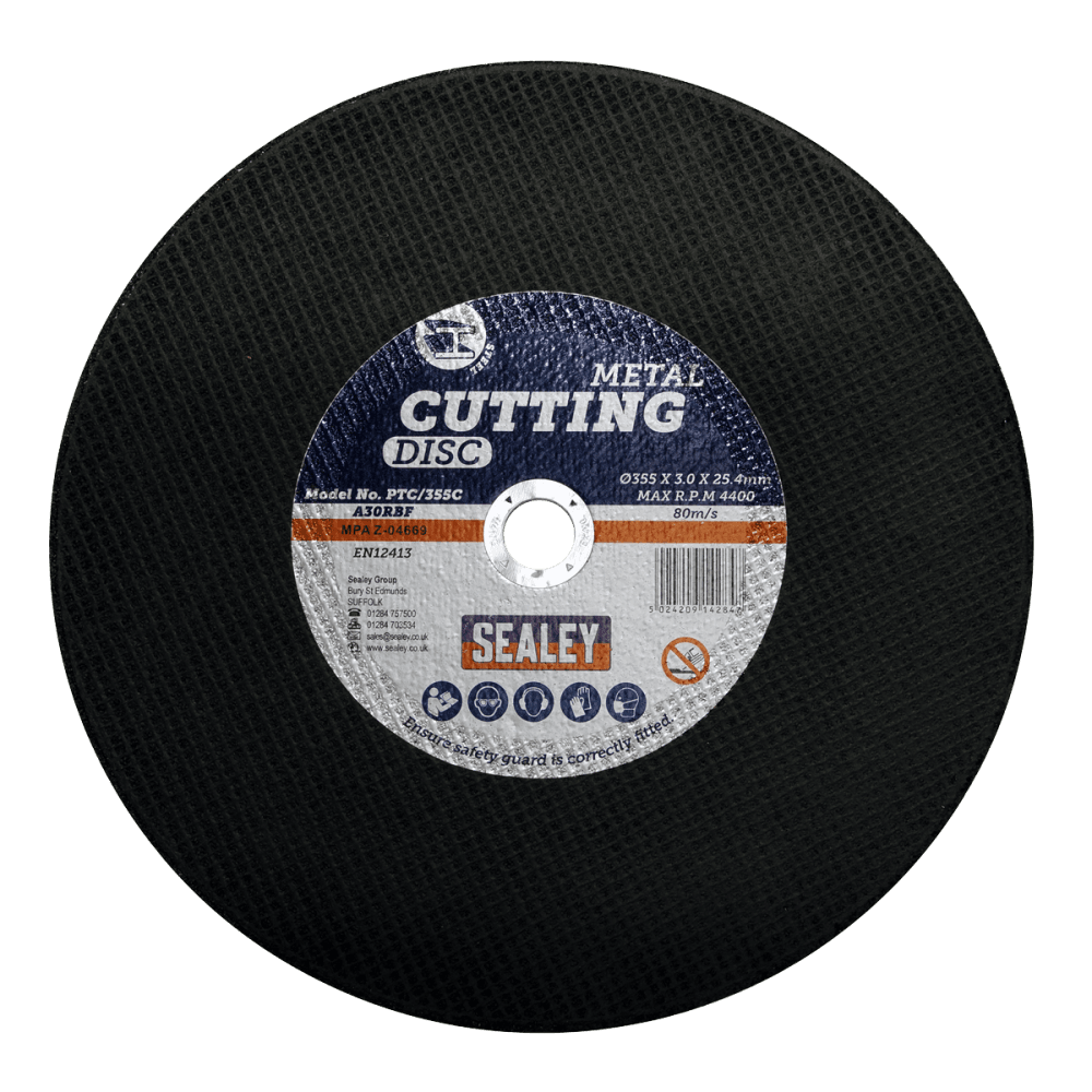Sealey Cutting Disc 355 x 2.8mm 25.4mm Bore Model No-PTC/355C
