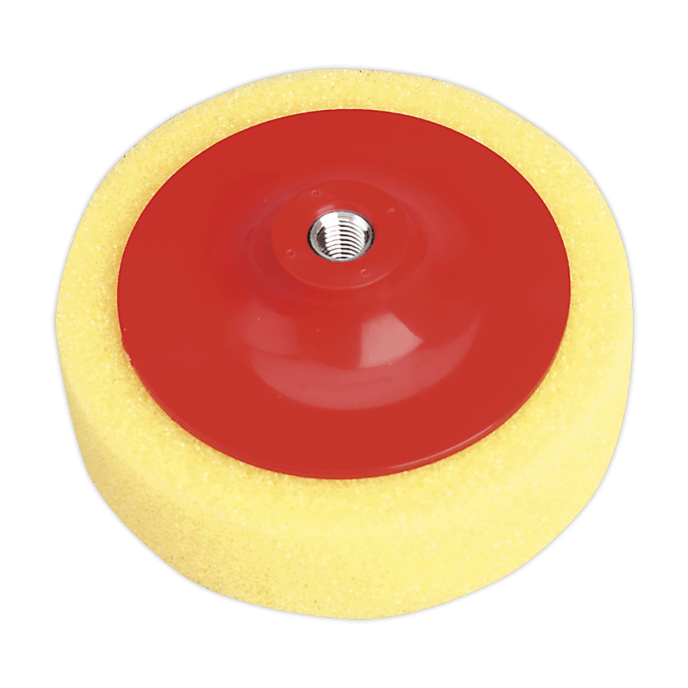 Sealey Buffing & Polishing Foam Head 150 x 50mm M14 x 2mm Yellow/Coarse Model No-PTC/CH/M14-Y
