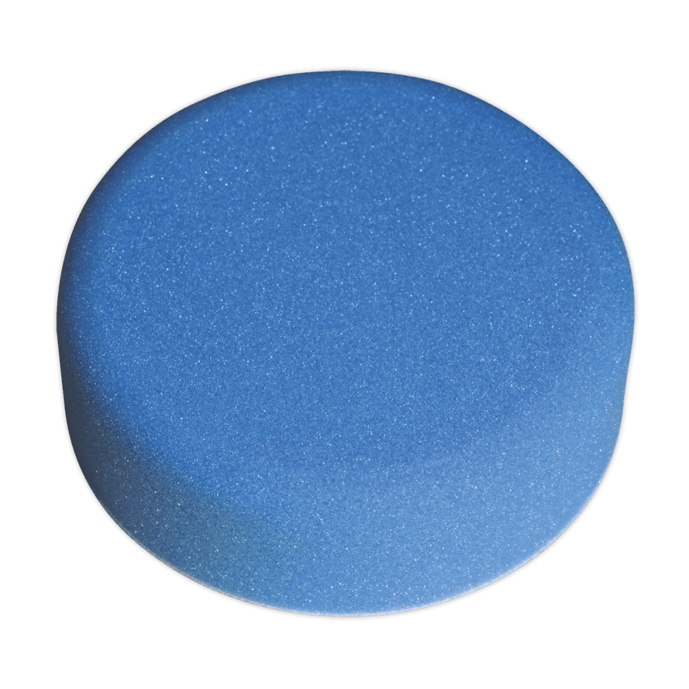 Sealey Buffing & Polishing Foam Head Hook & Loop 150 x 50mm Blue/Medium Model No-PTCCHV150B