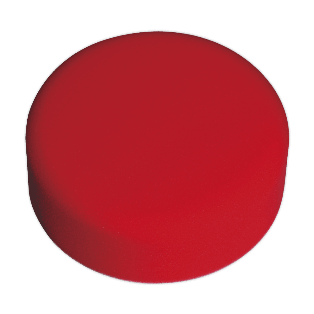 Sealey Buffing & Polishing Foam Head Hook & Loop 150 x 50mm Red/Ultra Soft Model No-PTCCHV150R