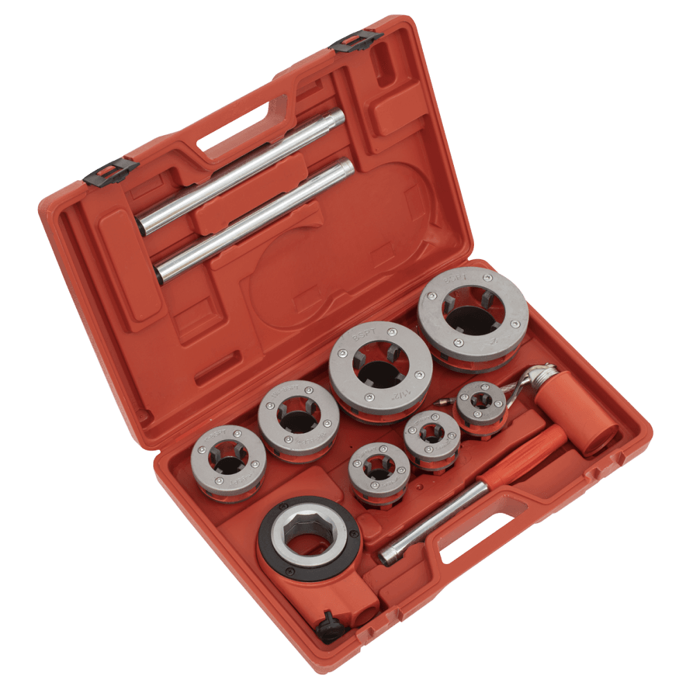 Sealey Pipe Threading Kit 3/8" - 2"BSPT Model No-PTK992